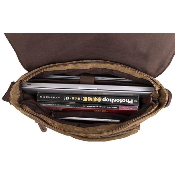 Сумка Vintage Коричневая (14588) изображение 11