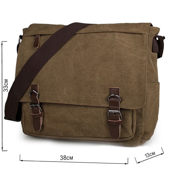 Сумка Vintage Коричневая (14588) изображение 3