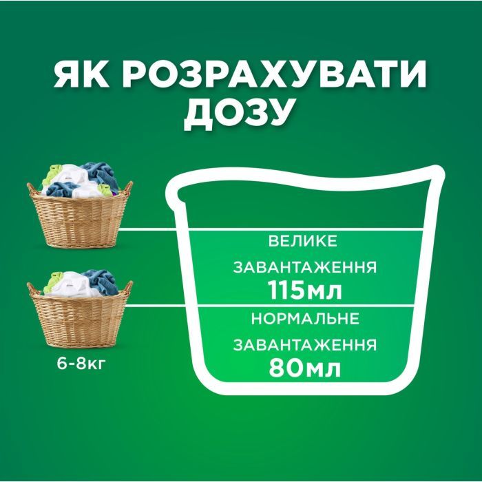 Гель для стирки Ariel Прикосновение свежего воздуха Lenor 1.8 л (8700216692090) изображение 3