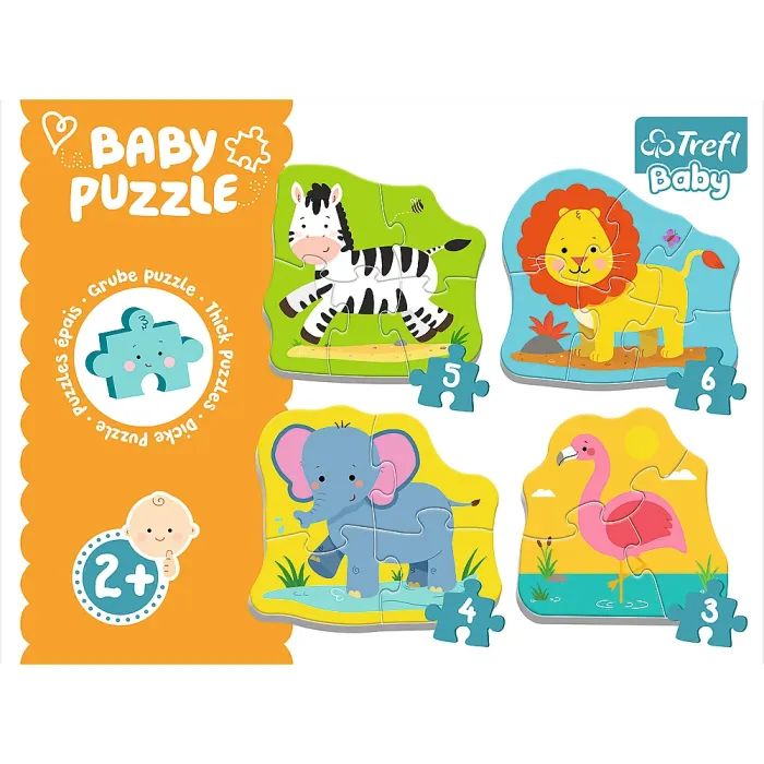 Пазл Trefl Baby Classic Животные на сафари (5900511360738) изображение 2