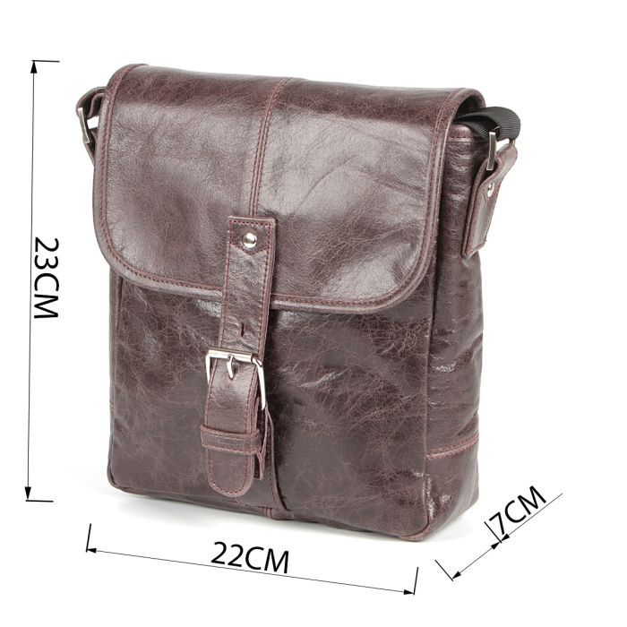 Сумка Shvigel Кожаная Коричневая (00855) изображение 3