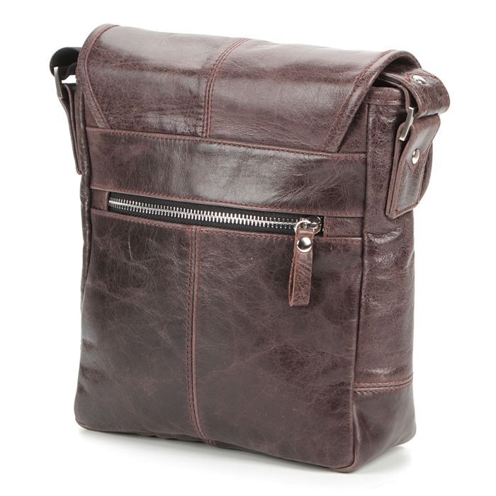 Сумка Shvigel Кожаная Коричневая (00855) изображение 6