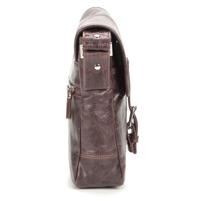 Сумка Shvigel Кожаная Коричневая (00855) изображение 7