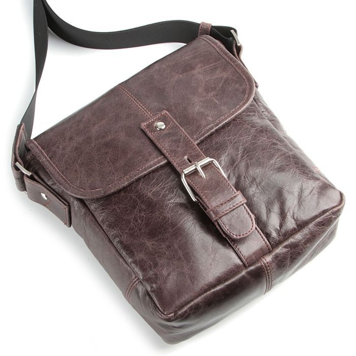 Сумка Shvigel Кожаная Коричневая (00855) изображение 8