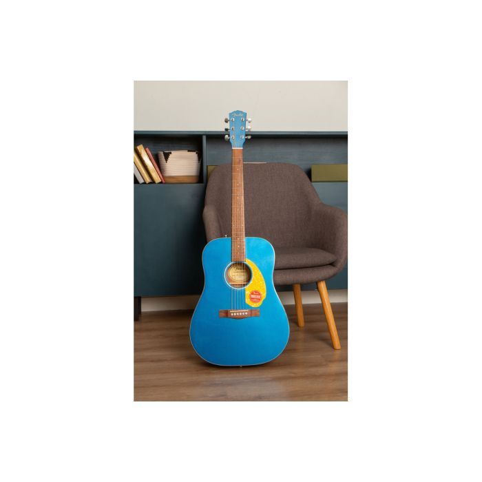 Гитара акустическая Fender CD-60S Blue Pearl w/Yellow Pickguard (236278) изображение 6
