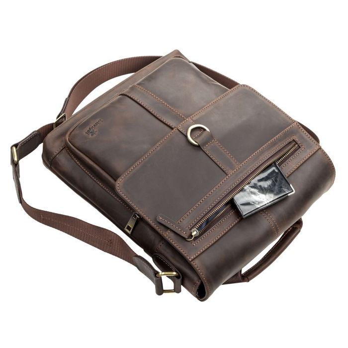 Сумка Shvigel Кожаная Коричневая (11113) изображение 7