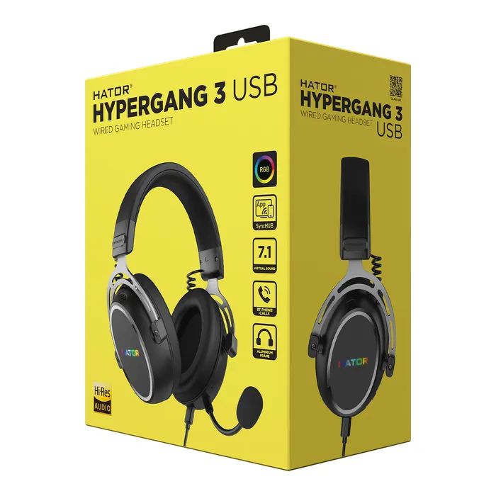 Наушники Hator Hypergang 3 Hi-Res Black (ESH50) изображение 8