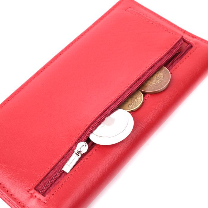 Гаманець ST Leather З натуральної шкіри Червоний (22539) зображення 6