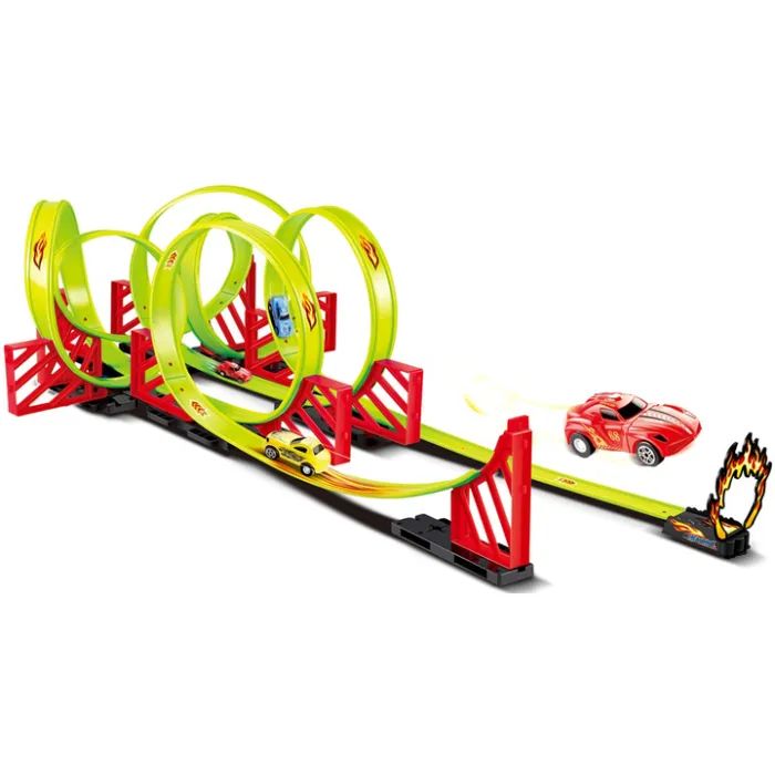 Автотрек Track Racing с 2-мя машинками на 39 деталей (3858894675258) изображение 2
