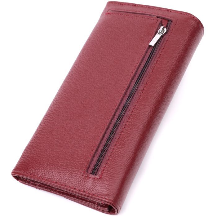 Гаманець ST Leather З натуральної шкіри Бордовий (22547) зображення 2