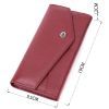 Гаманець ST Leather З натуральної шкіри Бордовий (22547) зображення 3