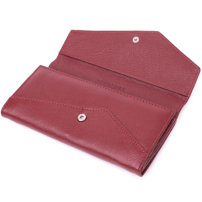 Гаманець ST Leather З натуральної шкіри Бордовий (22547) зображення 5