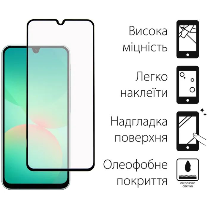 Чехол для мобильного телефона Dengos Kit Samsung Galaxy A26 Soft + glass (Mint) (DG-KM-139) изображение 3