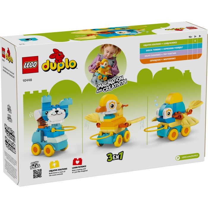 Конструктор LEGO DUPLO Тварини на колесах 3 в 1 (10448-) зображення 7
