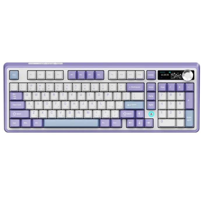 Клавіатура Ajazz AK980 Clear Sky Switch Purple RGB USB/Wireless/Bluetooth UA Purple (AK980-CS-PWB)