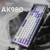 Клавіатура Ajazz AK980 Clear Sky Switch Purple RGB USB/Wireless/Bluetooth UA Purple (AK980-CS-PWB) зображення 6