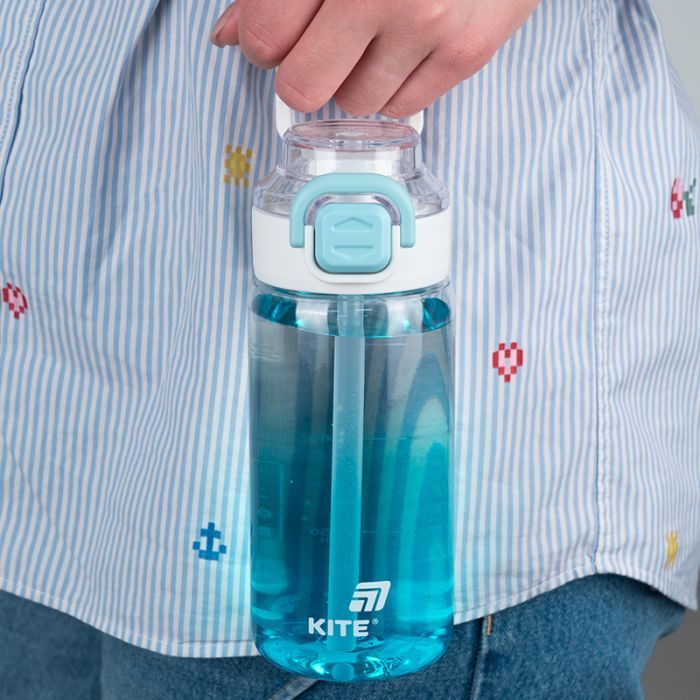 Поїльник-непроливайка Kite 600 мл, блакитна (K25-1212-2) зображення 5