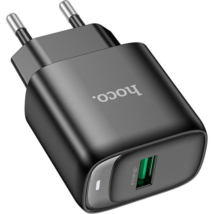 Зарядний пристрій HOCO C140A Smart USB QC3.0 Black (6942007627788) зображення 2