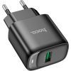 Зарядний пристрій HOCO C140A Smart USB QC3.0 Black (6942007627788) зображення 2