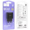 Зарядний пристрій HOCO C140A Smart USB QC3.0 Black (6942007627788) зображення 5