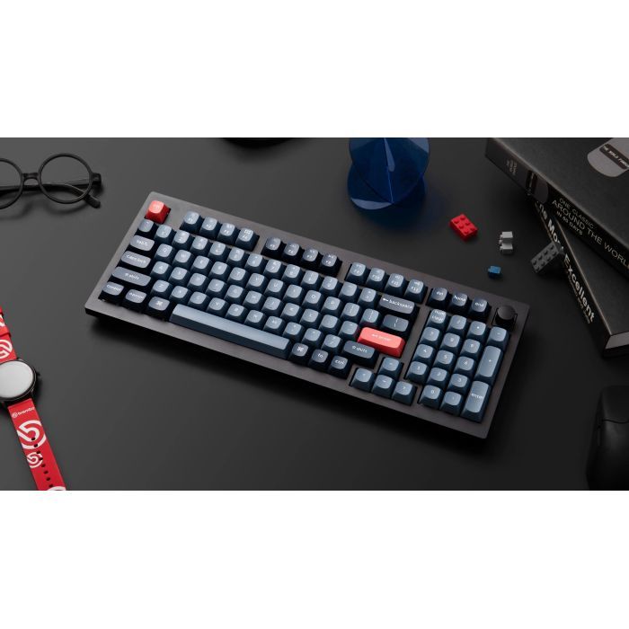 Клавіатура Keychron V5 Max Gateron Jupiter Red Knob Hot-Swap QMK Wireless/Bluetooth/USB-А UA Black (V5M-D1-UA) зображення 2
