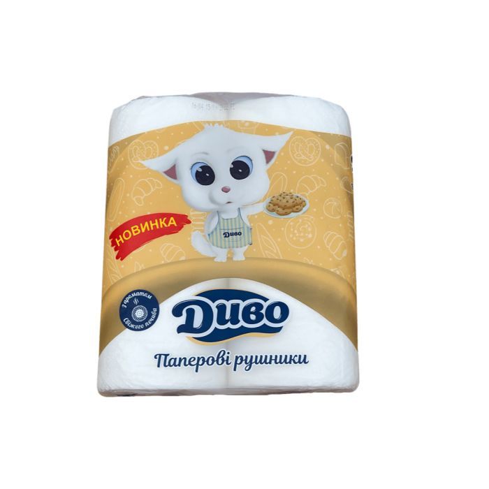 Бумажные полотенца Диво С ароматом свежего печенья 2 слоя 2 рулона (4820003837443) изображение 5