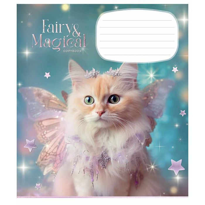 Тетрадь Школярик Fairy cats 12 листов линия (012-3316L) изображение 2