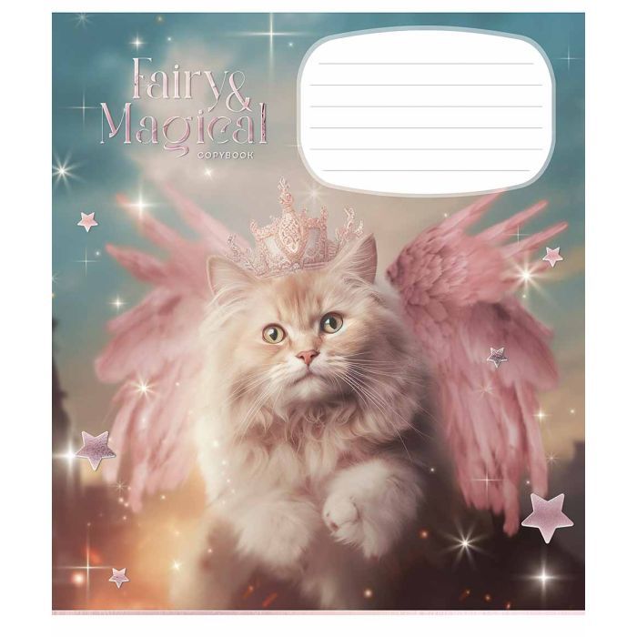Тетрадь Школярик Fairy cats 12 листов линия (012-3316L) изображение 3