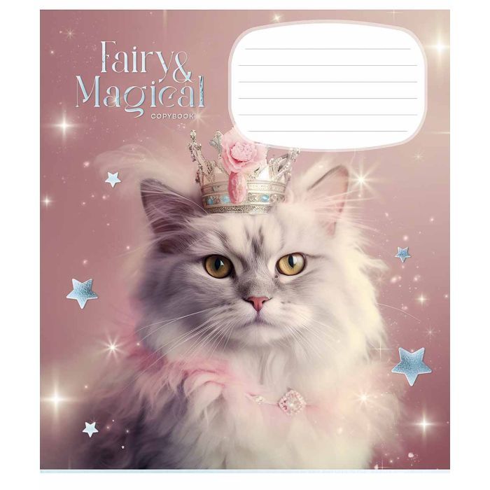 Тетрадь Школярик Fairy cats 12 листов линия (012-3316L) изображение 4