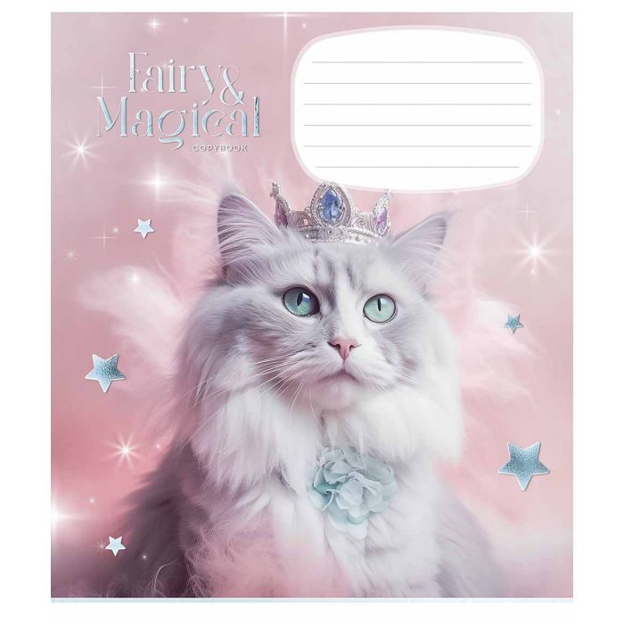 Тетрадь Школярик Fairy cats 12 листов линия (012-3316L) изображение 5