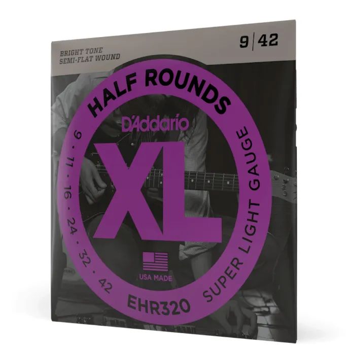 Струны для гитары D'Addario XL Half Rounds Super Light (09-42) (EHR320) изображение 2