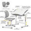 Парта со стулом Evo-kids Evo-06 Plus Grey (Evo-06 Plus G) изображение 2