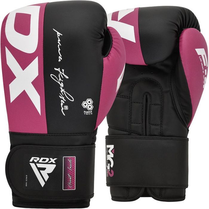 Боксерские перчатки RDX REX F4 Pink/Black 8 унцій (BGR-F4P-8OZ) изображение 2