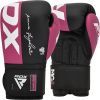 Боксерские перчатки RDX REX F4 Pink/Black-12 унцій (BGR-F4P-12OZ) изображение 2