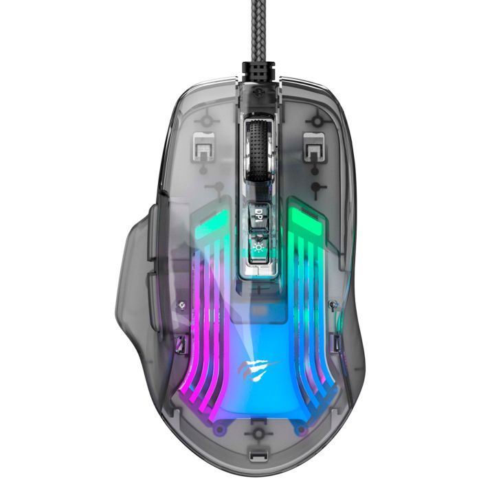 Мишка Havit HV-MS1011SE USB Transparent White (6950676293678)