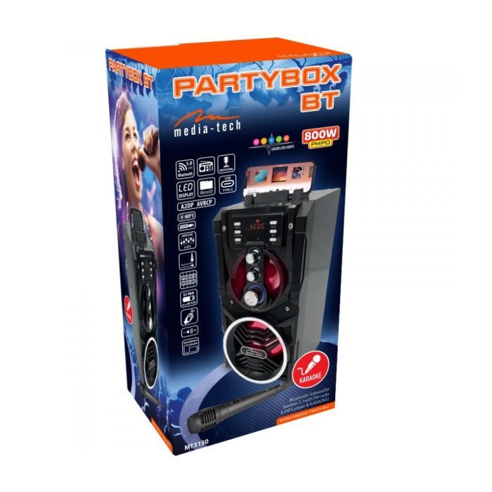 Акустична система Media-Tech Boombox BT 18W Black (MT3150) зображення 7