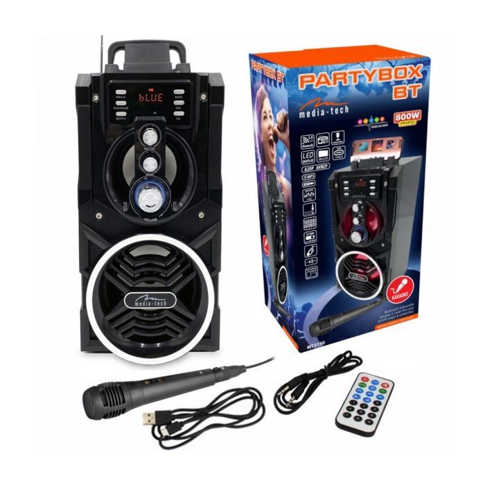 Акустична система Media-Tech Boombox BT 18W Black (MT3150) зображення 8