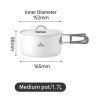 Котел туристичний Naturehike CNK2450CF013, 1.7 л, алюміній (6927595711972) зображення 2