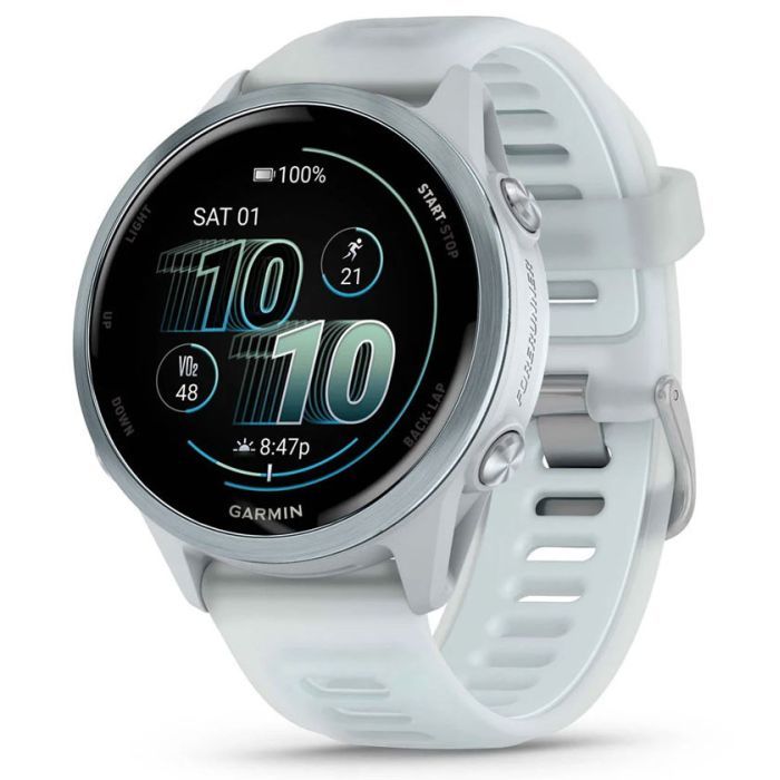 Смарт-часы Garmin Forerunner 570 - 42MM, Whitestone/Cloud Blue, GPS смарт-годи (010-02970-01)