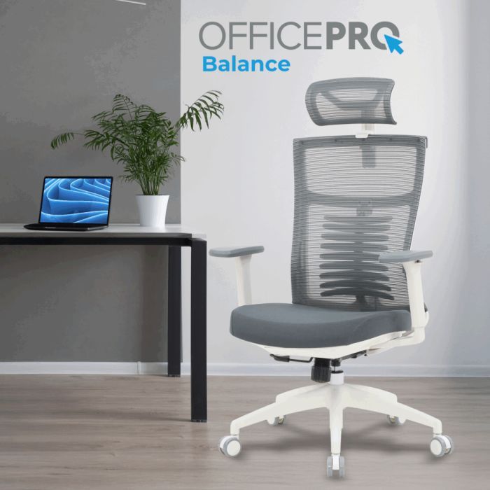 Офісне крісло OfficePro Balance OC550-W-DG-DG (OC550-W-DG-DG) зображення 2