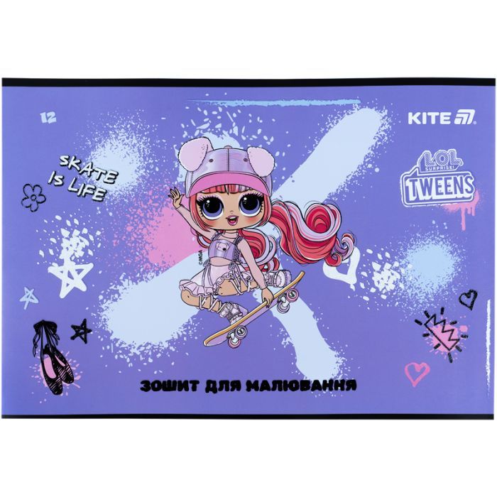 Альбом для рисования Kite LOL, 12 листов (LO25-241) изображение 3