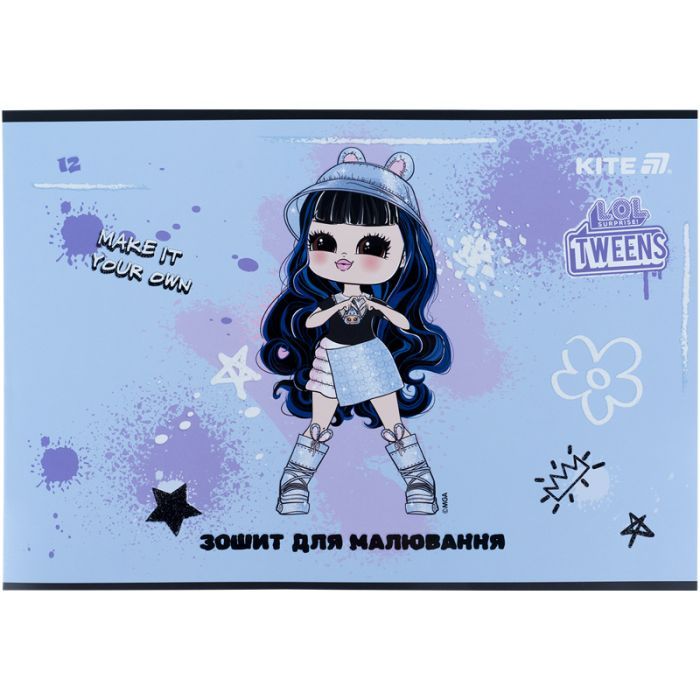 Альбом для рисования Kite LOL, 12 листов (LO25-241) изображение 5