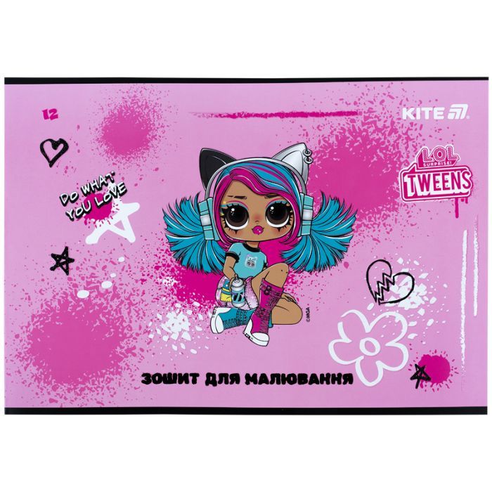 Альбом для рисования Kite LOL, 12 листов (LO25-241) изображение 7