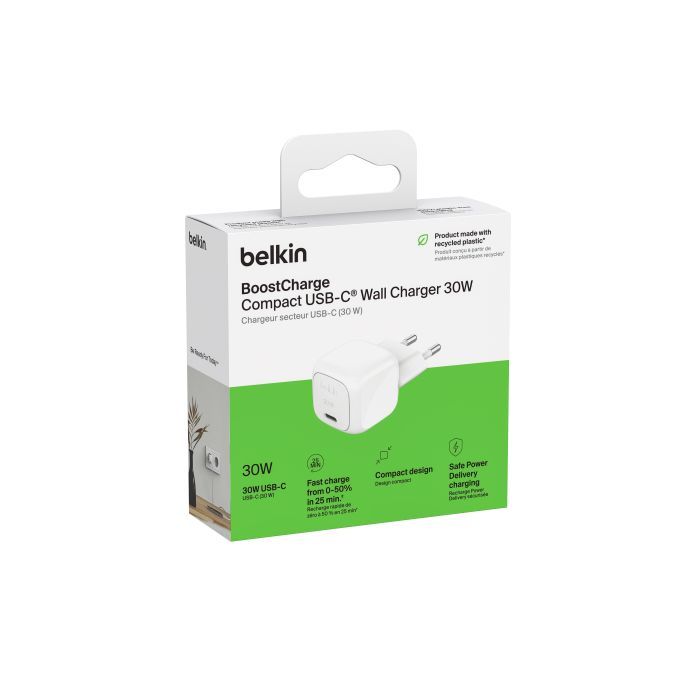 Зарядное устройство Belkin USB-C PD30W PPS white (WCA008KQWH) изображение 6