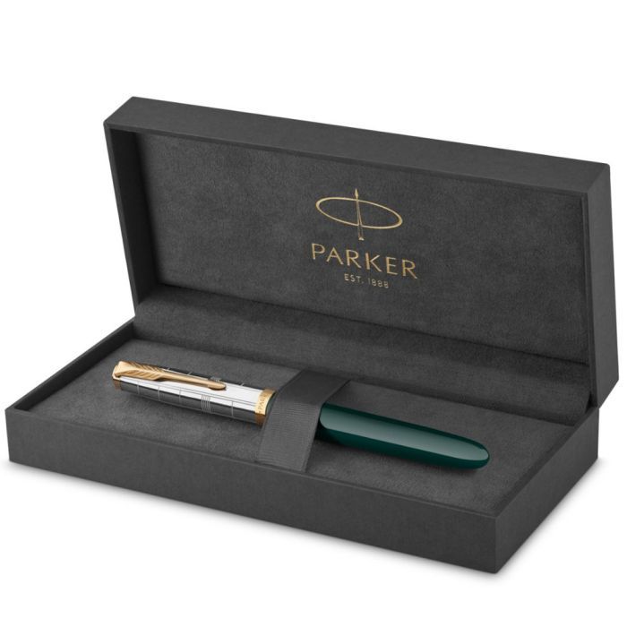 Ручка перьевая Parker PARKER 51 Premium Forest Green GT  FP F (56 311) изображение 7