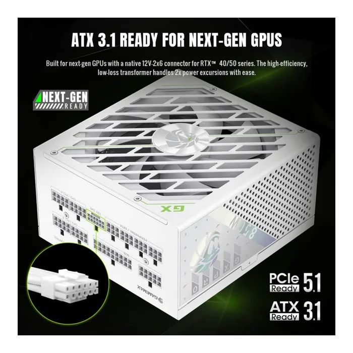 Блок питания Gamemax 850W (GX PRO 850G WH) изображение 6