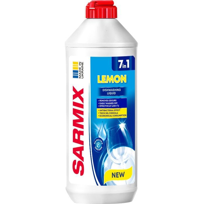 Средство для ручного мытья посуды Sarmix Lemon 500 мл (4820268103628)