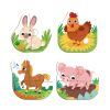 Пазл DoDo 4 в 1 Baby puzzle. Сільські тварини (300686) зображення 3
