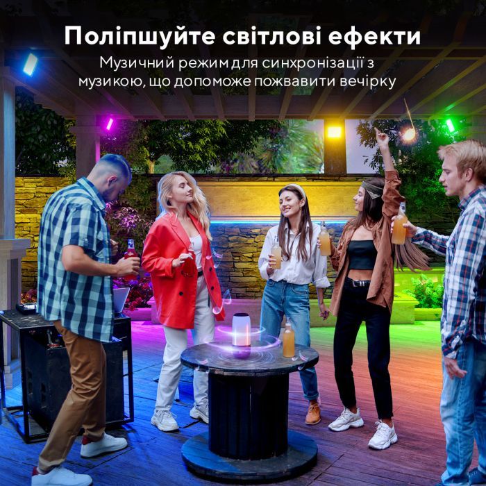 Светильник Govee H7060 LED Smart Flood Lights, 4pcs, RGBICWW, Wi-Fi/Bluetooth, Black (H7060311) изображение 9