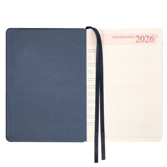 Еженедельник Leo planner А5 датирован 2026 "Legacy", твердый, синий, 368 страниц (252648) изображение 5